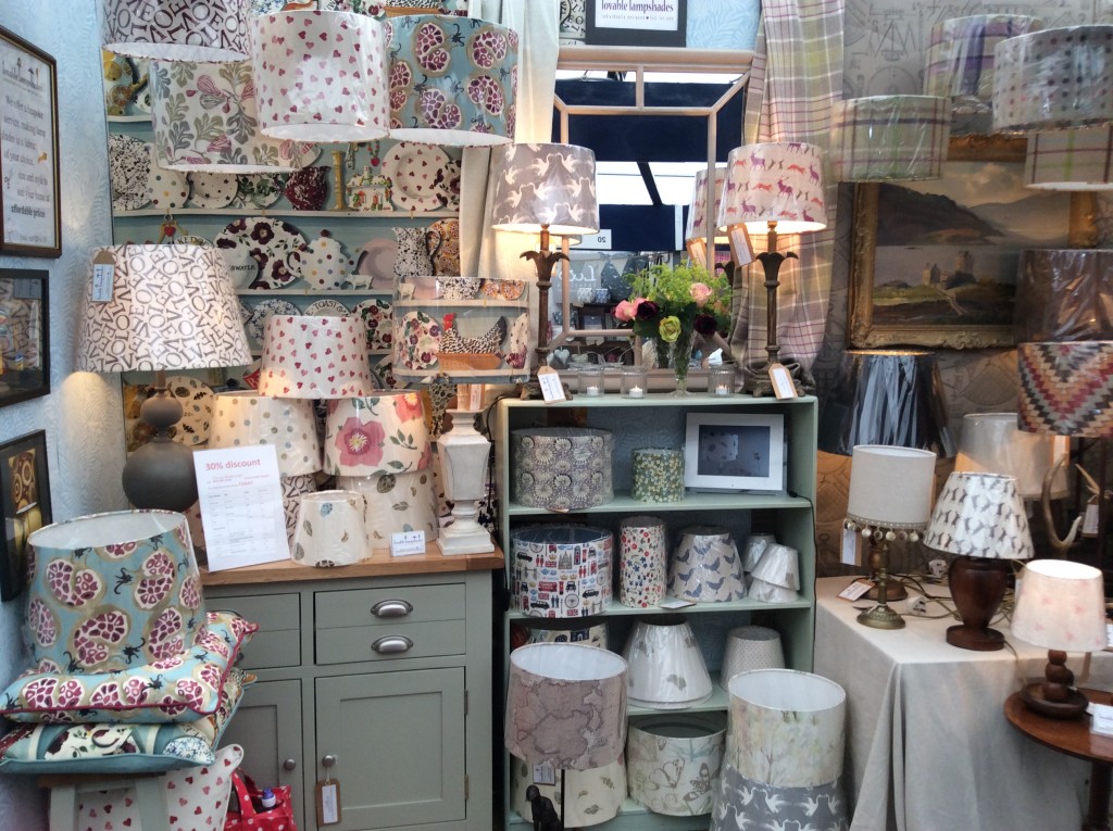 Lovable Lampshades Handmade Lampshades display Lovable Lampshades