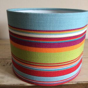 Turquoise, Pink & Lime Stripe