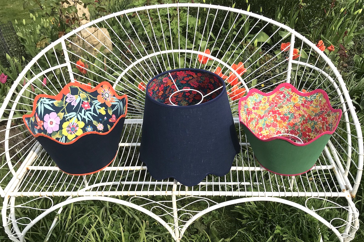 scallops lampshades liberty fabric scallops lampshades liberty fabric